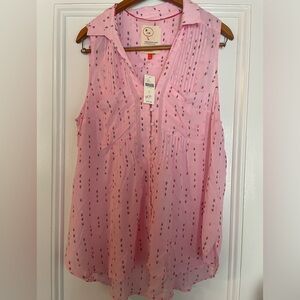 Anthropologie Sleeveless Shirt NWT